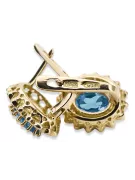 Ring Aquamarine 14K Yellow gold Vintage vec125y